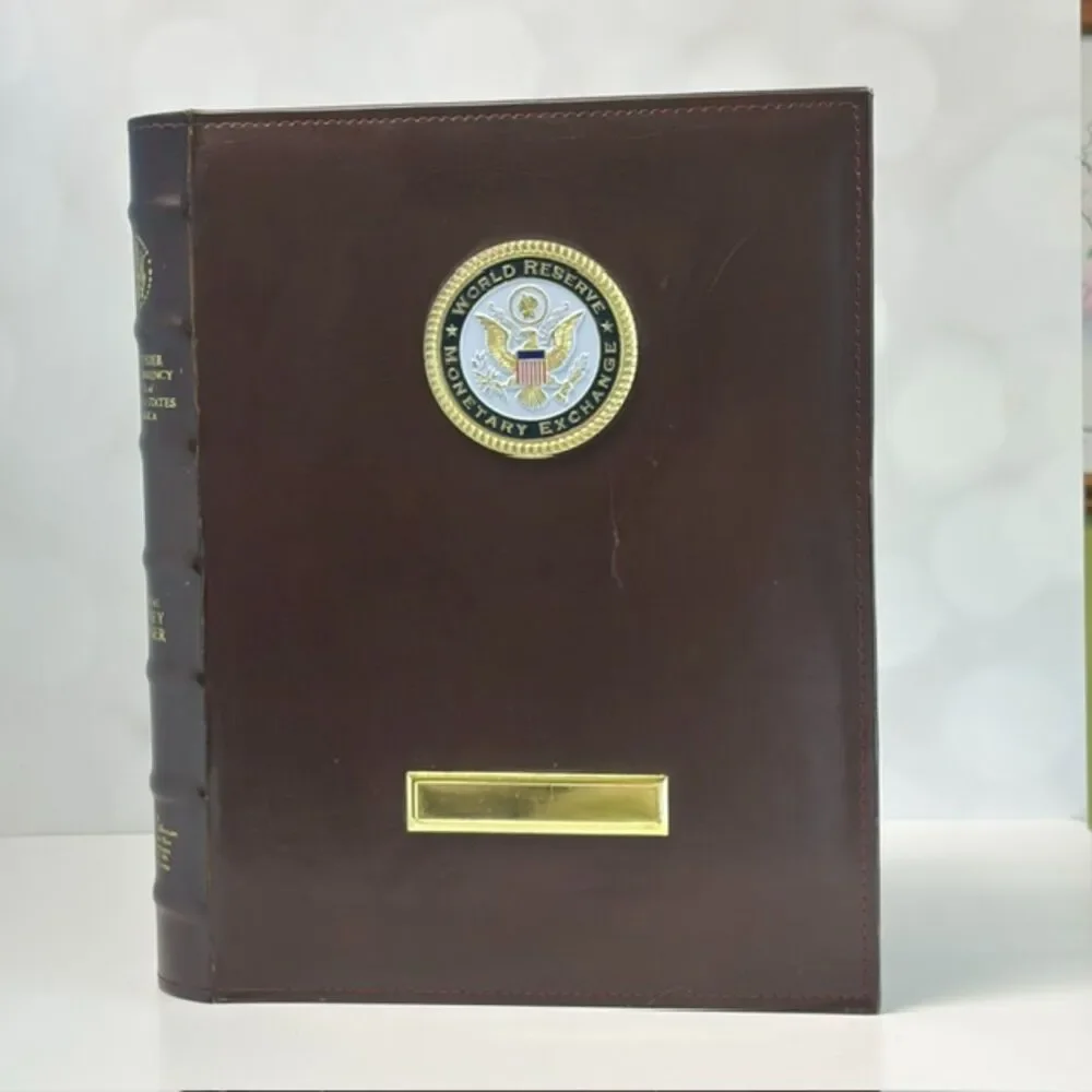World Reserve Monetary Exchange Official Money Ledger Album for US Currency